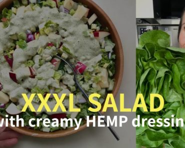 XXXL Salad with Creamy LF Hemp Dressing